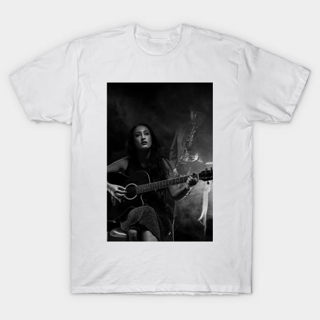 Guitar and Sax T-Shirt by ansaharju